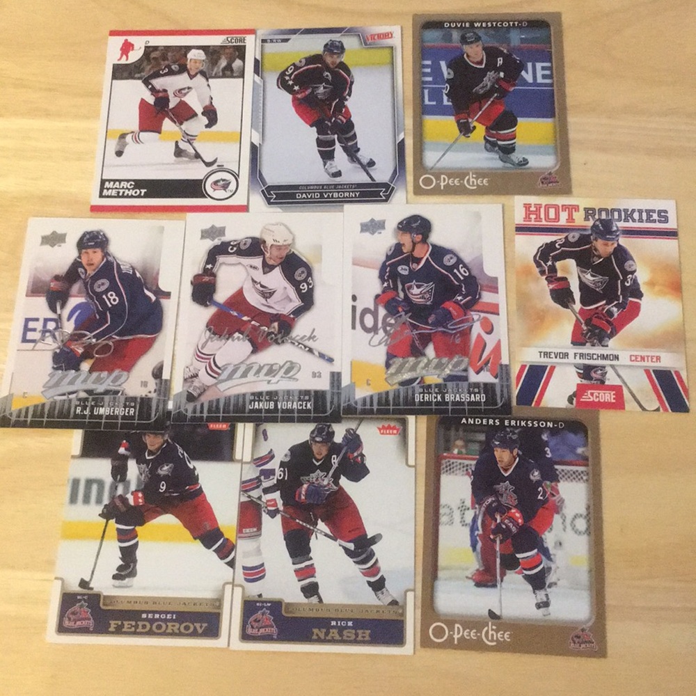 Columbus Blue Jackets NHL Collectible Trade Cards